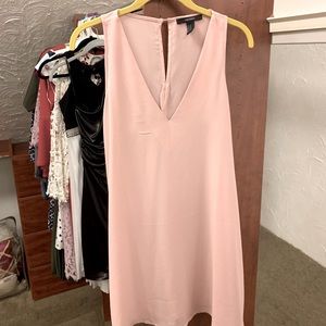 Pink V-Neck Dress